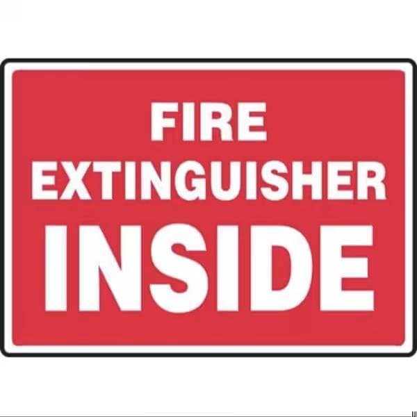 Accuform SAFETY SIGN FIRE EXTINGUISHER INSIDE FRMFXG425XT - main